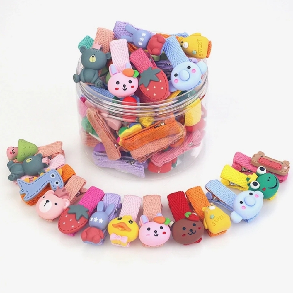 Cute Girls Fruit Flower Hair Clips-Cartoon‎ Style Boxed(26)-NEW